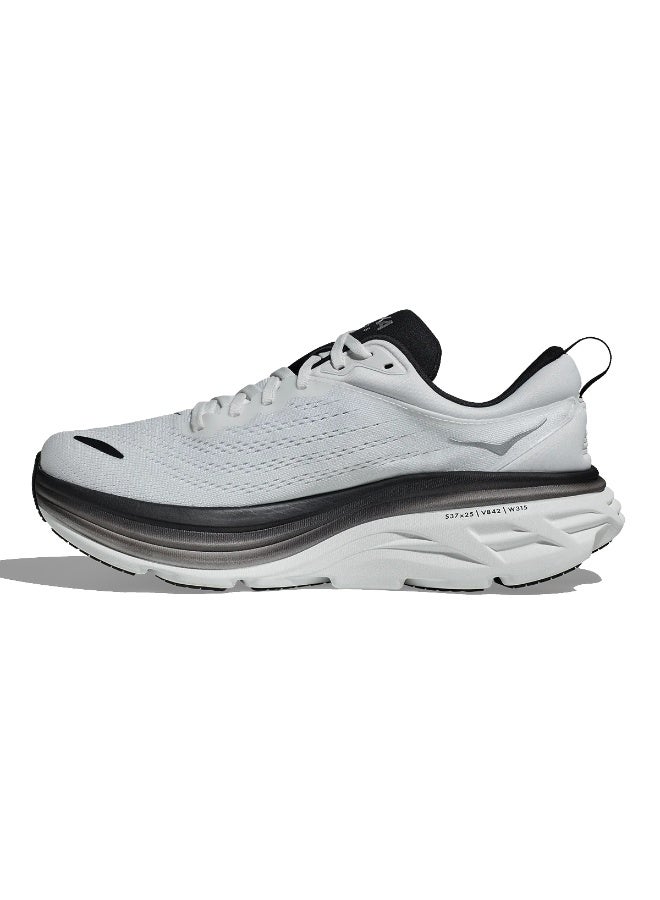 Hoka Men's Breathable Cross Training Shoes, Medium Round Toe White Black - Image 2